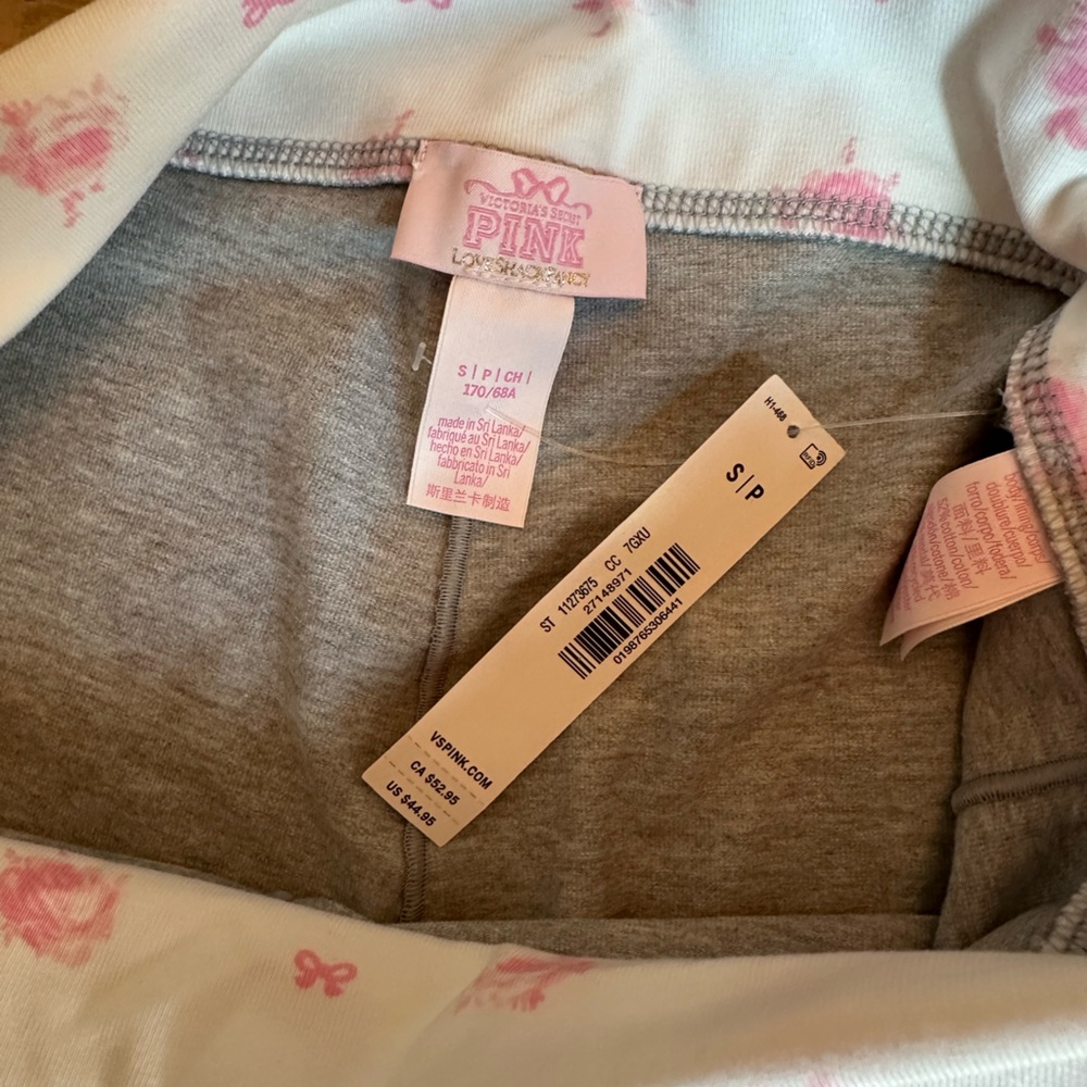 NWT Loveshackfancy x PINK Victoria's Secret fold over micro shorts - Picture 7 of 11